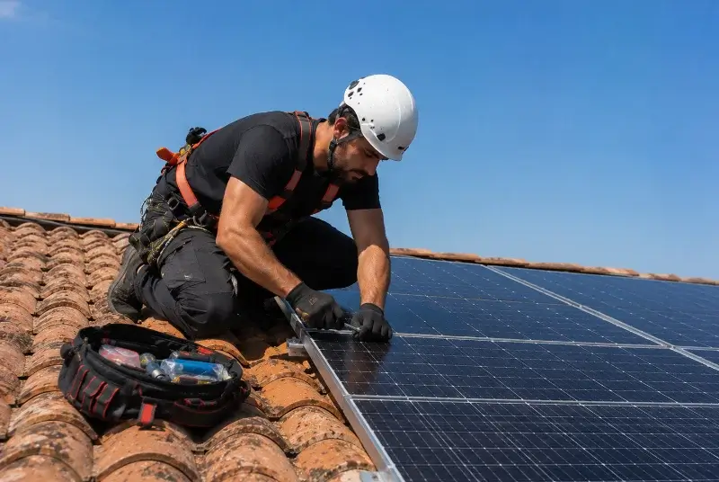 Maintenance et monitoring de panneaux solaires à Aigondigné