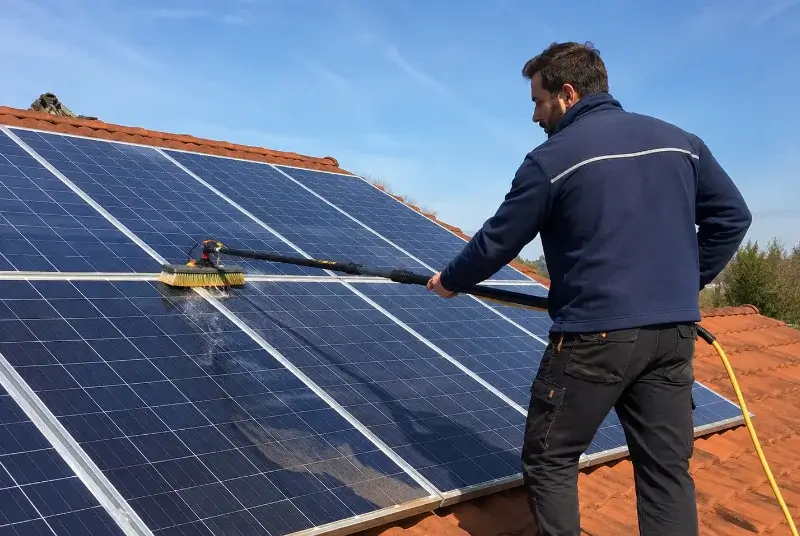 Nettoyage et entretien de panneaux solaires à Aigondigné